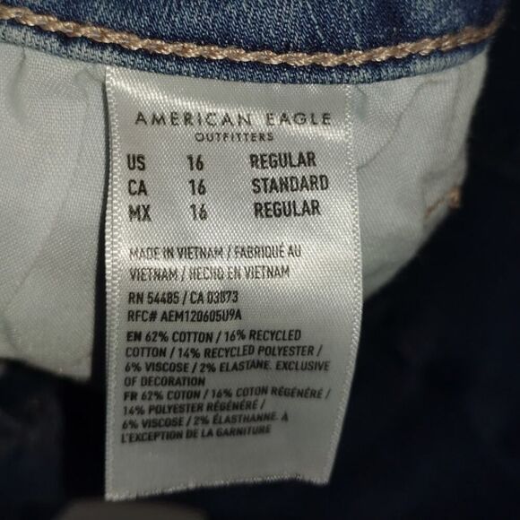 American Eagle Curvy High-Rise Skinny Jeans - Size 16 Excellent Condition! - Picture 4 of 4
